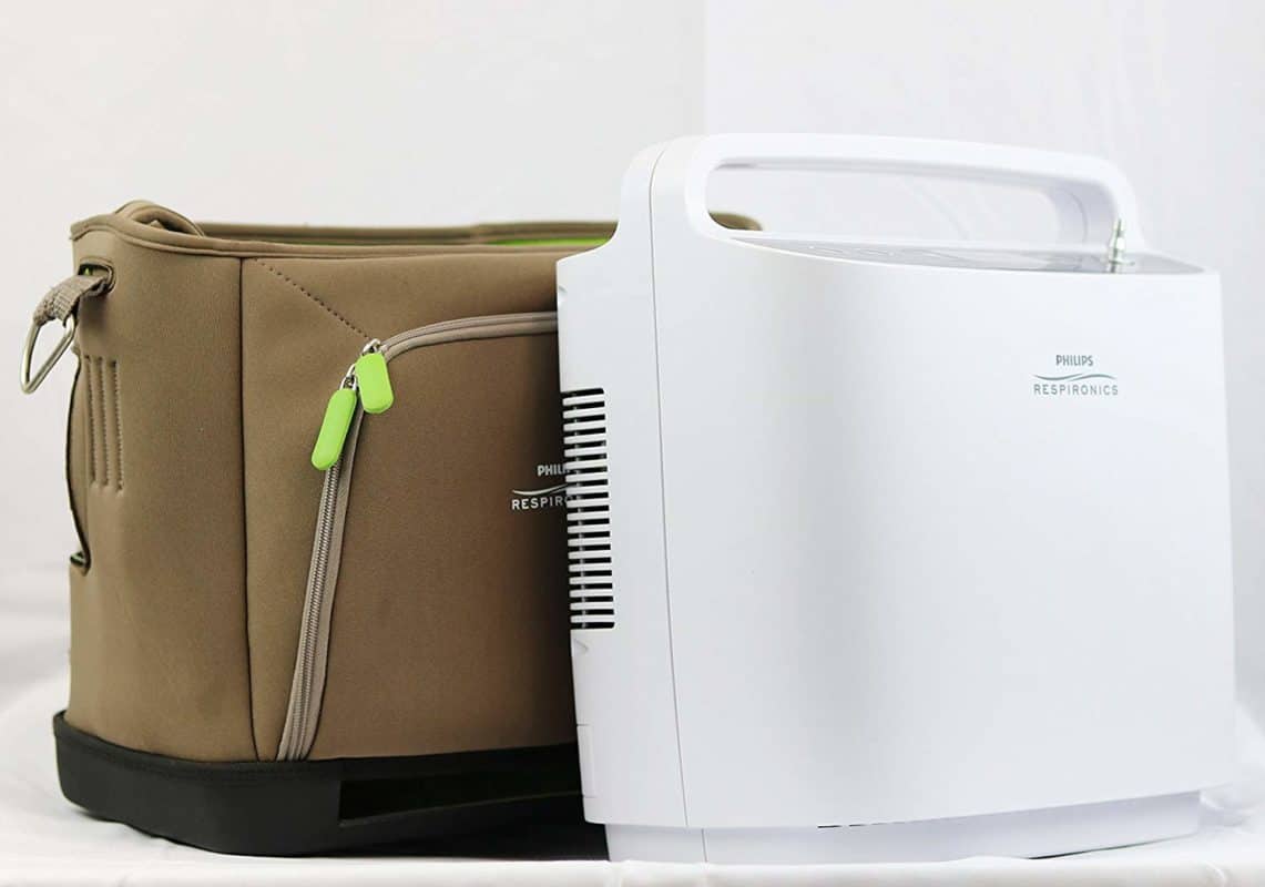 Philips Respironics SimplyGo Portable Oxygen Concentrator With A Free Mobile Cart Continues Flow